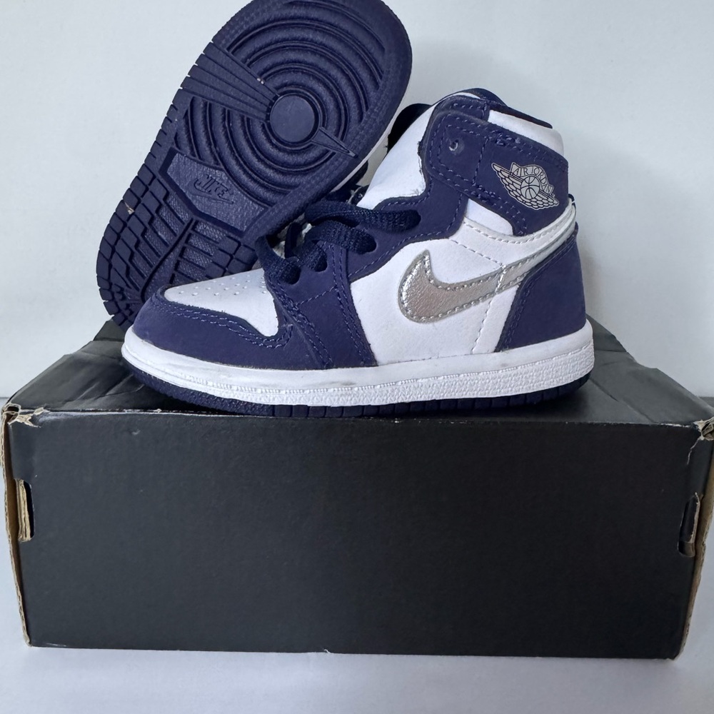 Nike jordan 1 high midnight navy kids size 6c